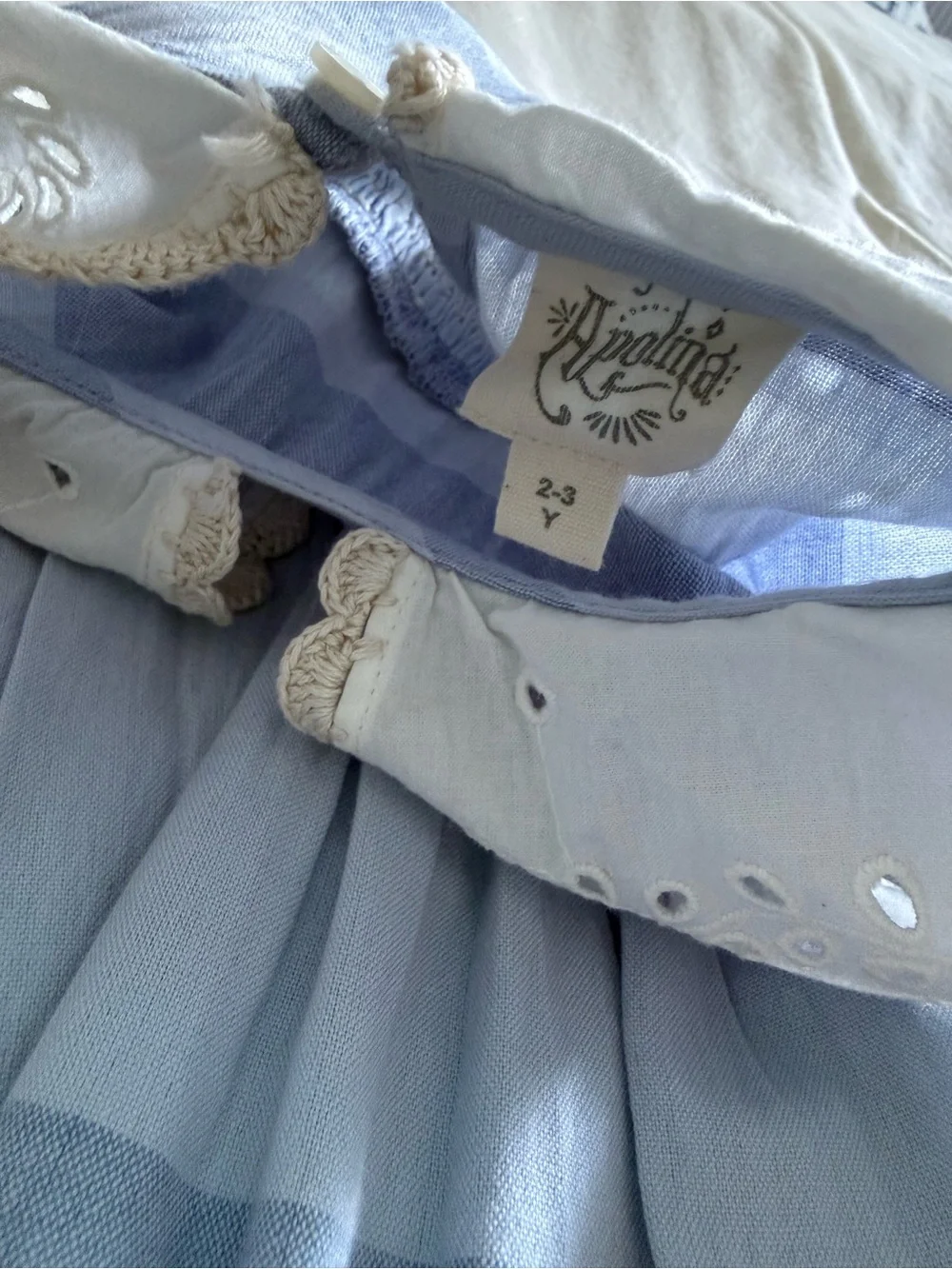 Apolina Blue Collared Dress